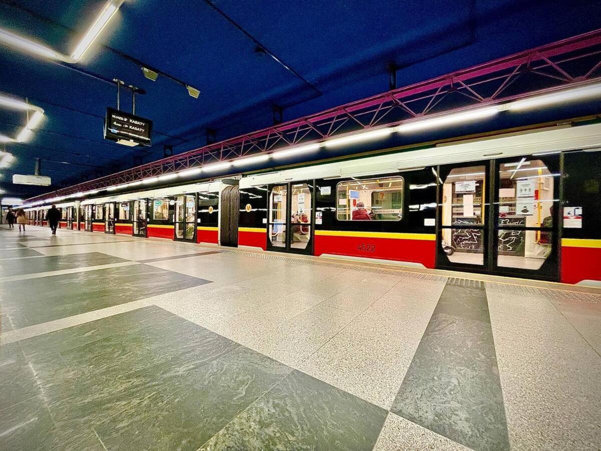 Super Apartament White Warszawa 2X Metro Scisle Centrum Wifi 300 Mbs New Ngoại thất bức ảnh